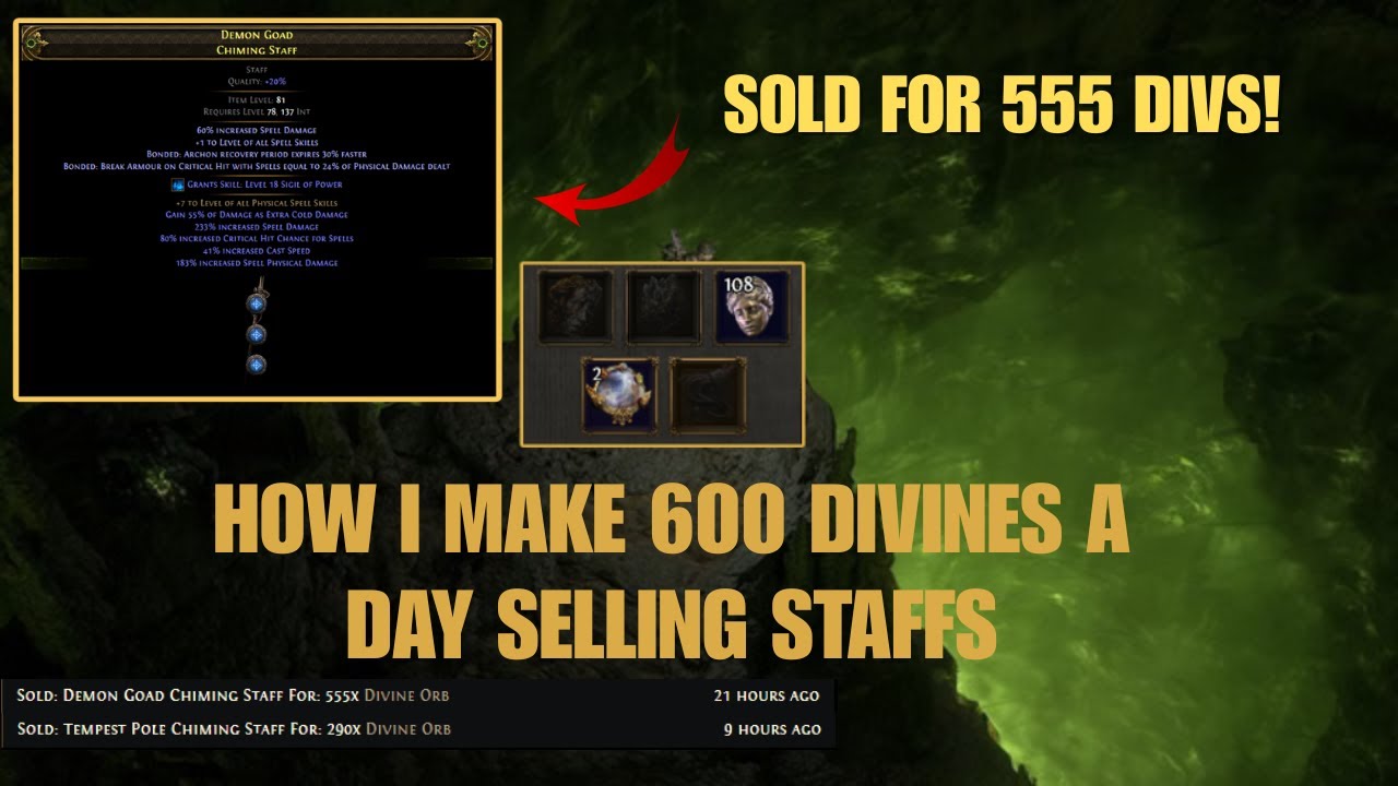 HOW I MAKE 600 DIVINES A DAY SELLING STAFFS IN POE 2 | Crafting Guide | 0.4