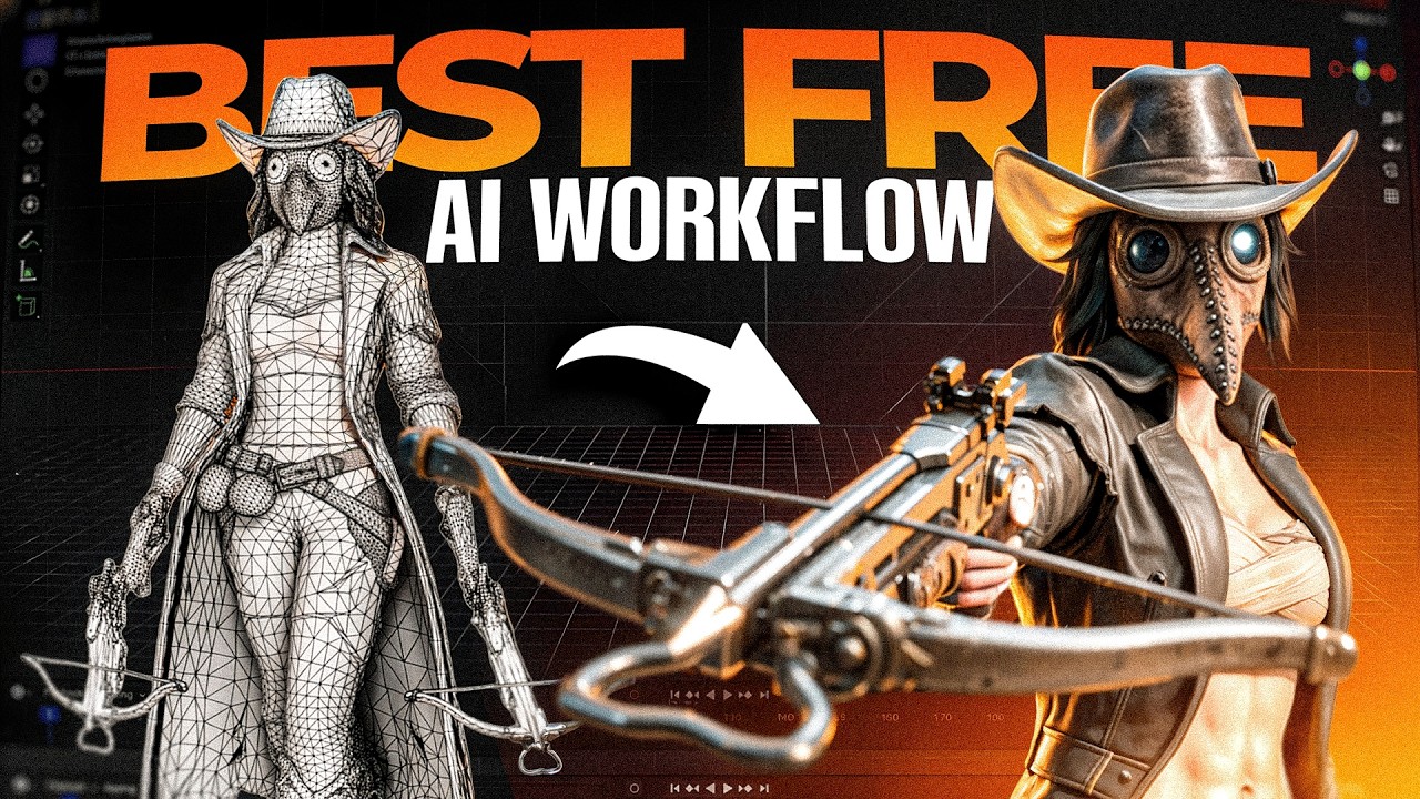 My Complete FREE AI 3D Workflow &mdash; Characters & Props Pipeline