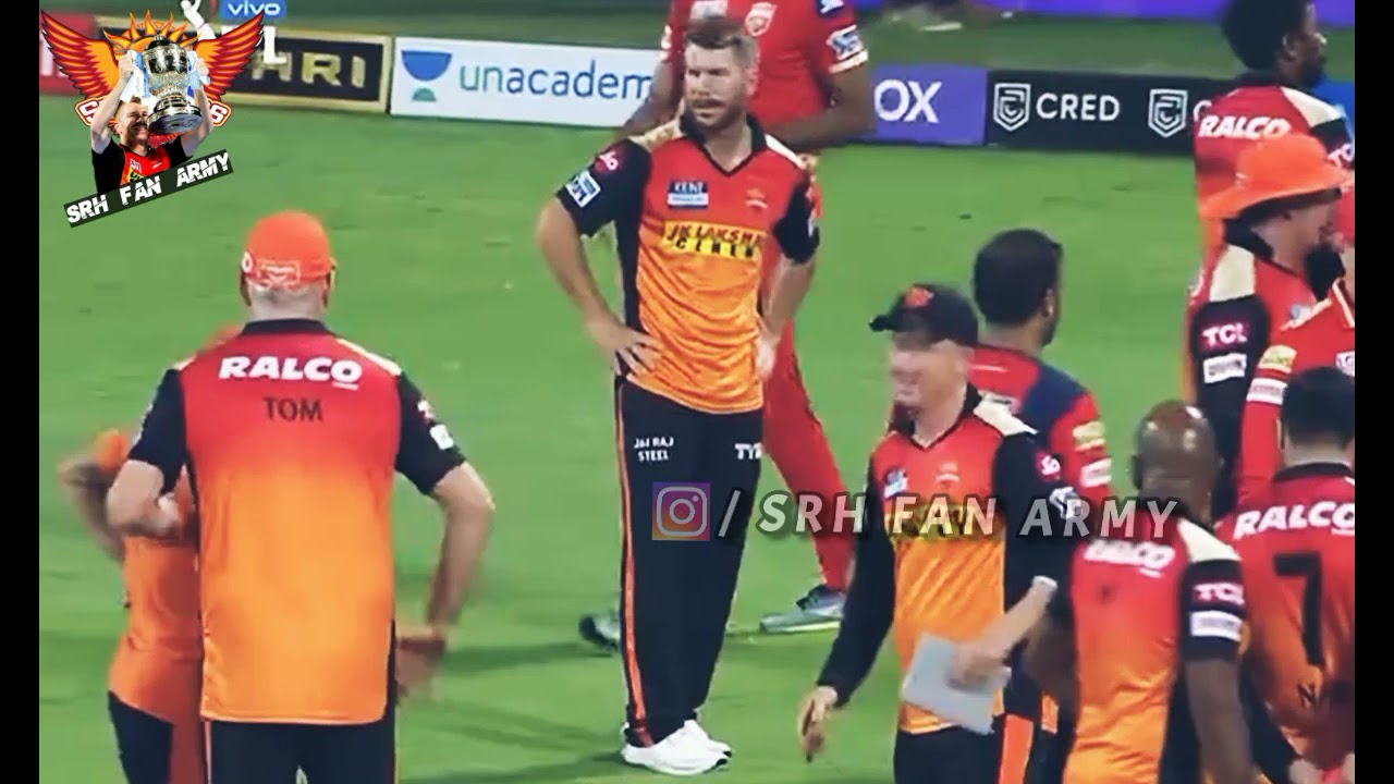 David Warner sad status Sunrisers Hyderabad (srhfanarmy)