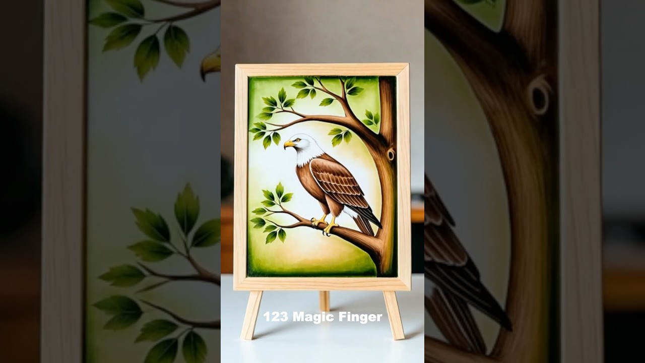 123 Magic Finger | Drawing & Painting the Engle  🖌✨