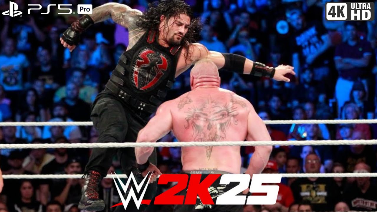 Roman Reigns vs Brock Lesnar | Brutal Steel Cage Match