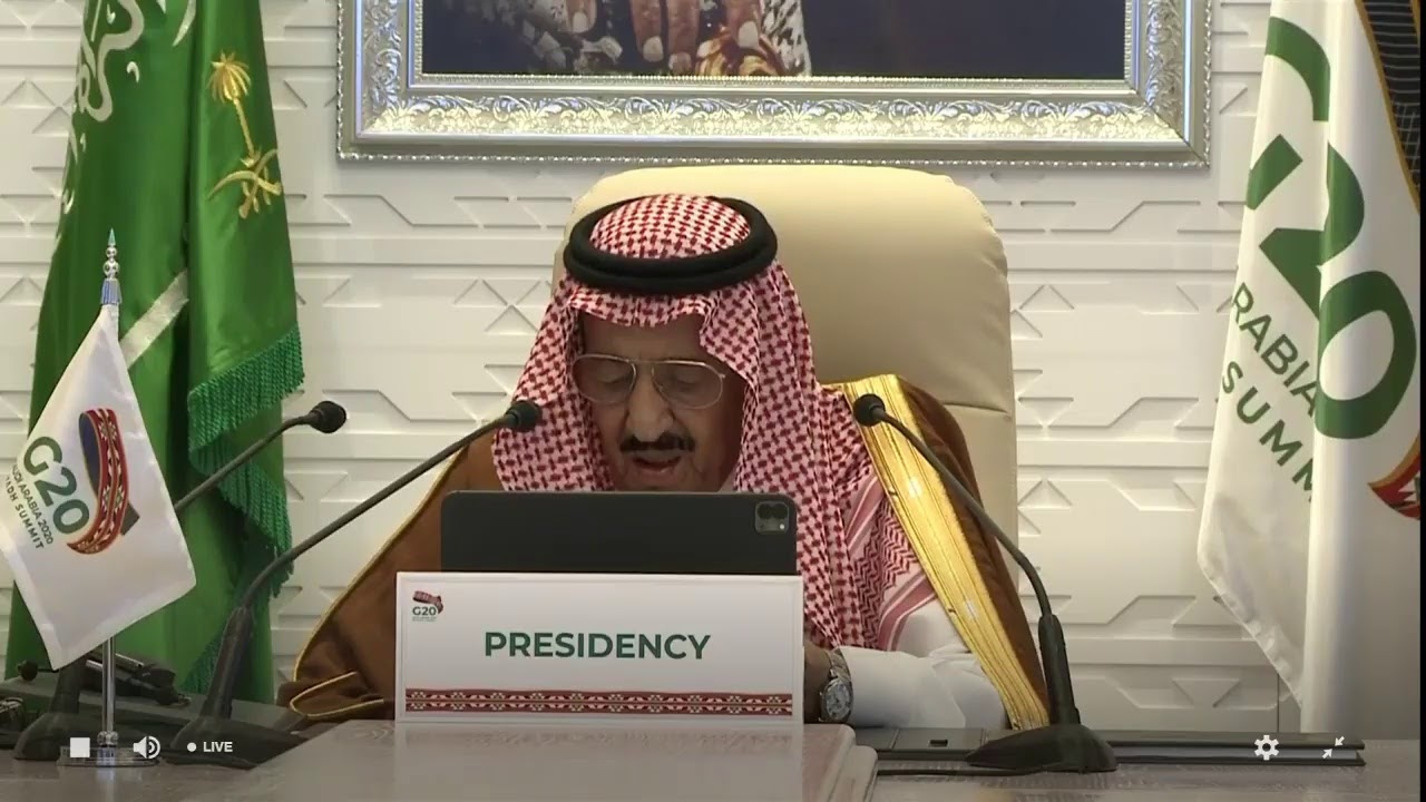 G20 Riyadh Summit: Opening Remarks
