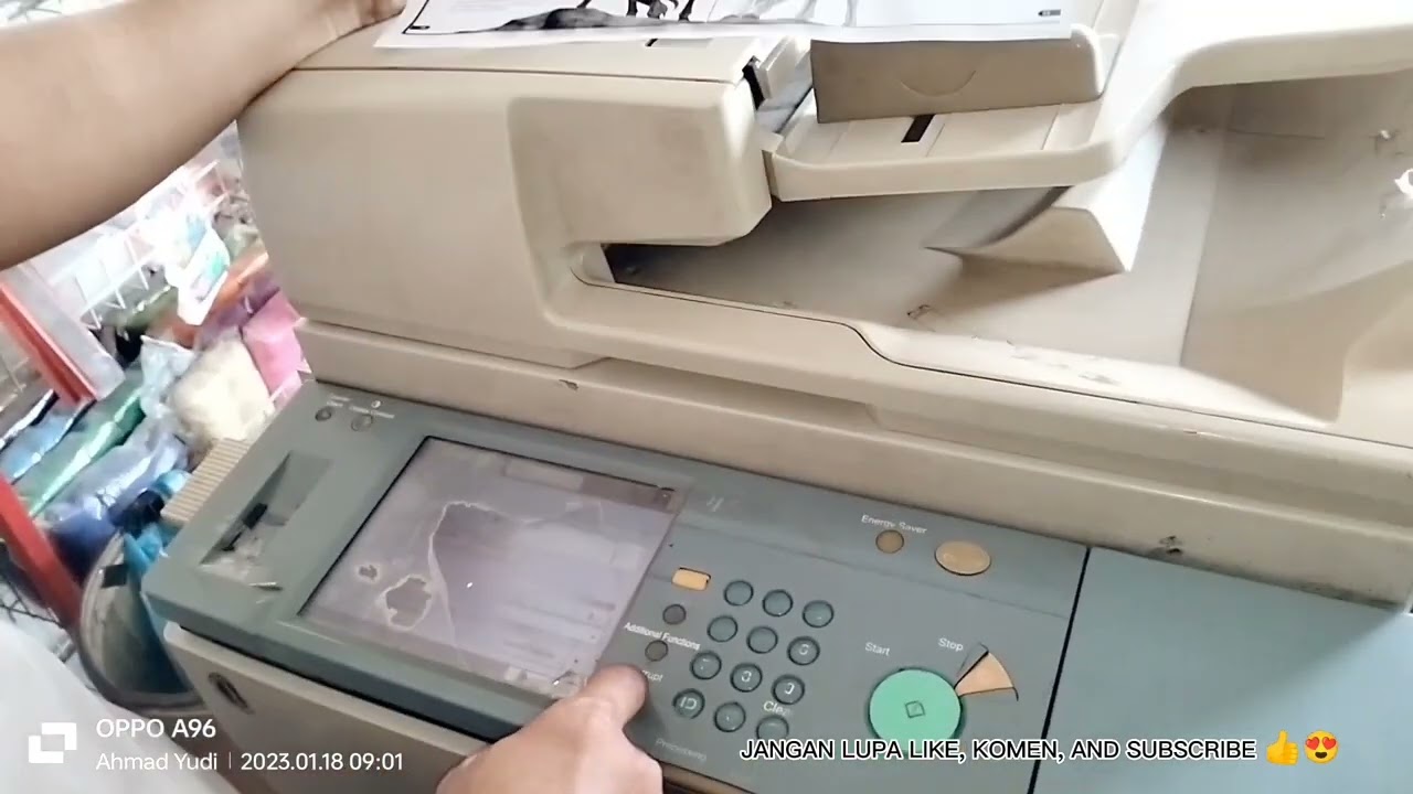 Cara setting hasil copy Terpotong dari Atas(ADF) ir5000/5020