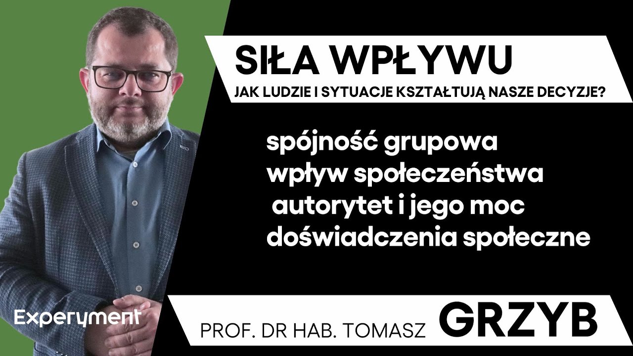 Prof. dr hab. Tomasz Grzyb. Jak ludzie i sytuacje kształtują nasze decyzje? | SCIENCE CAFE 2.0
