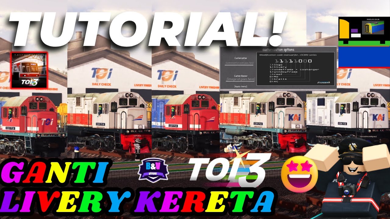 TUTORIAL! GANTI LIVERY KERETA TOI 3! 😍