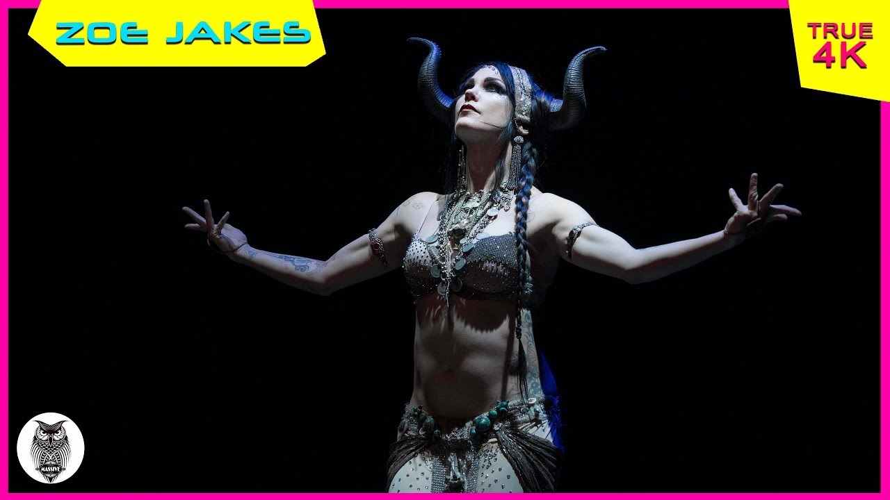 Zoe Jakes, tribal fusion dancer, at The Massive Spectacular! [True 4K] Beats Antique