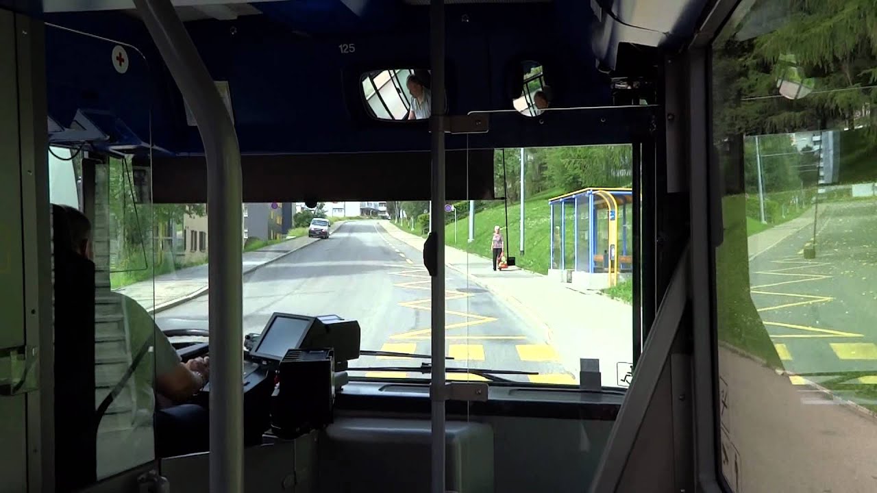 Ride in a NAW - HESS Swisstrolley 2 trolleybus