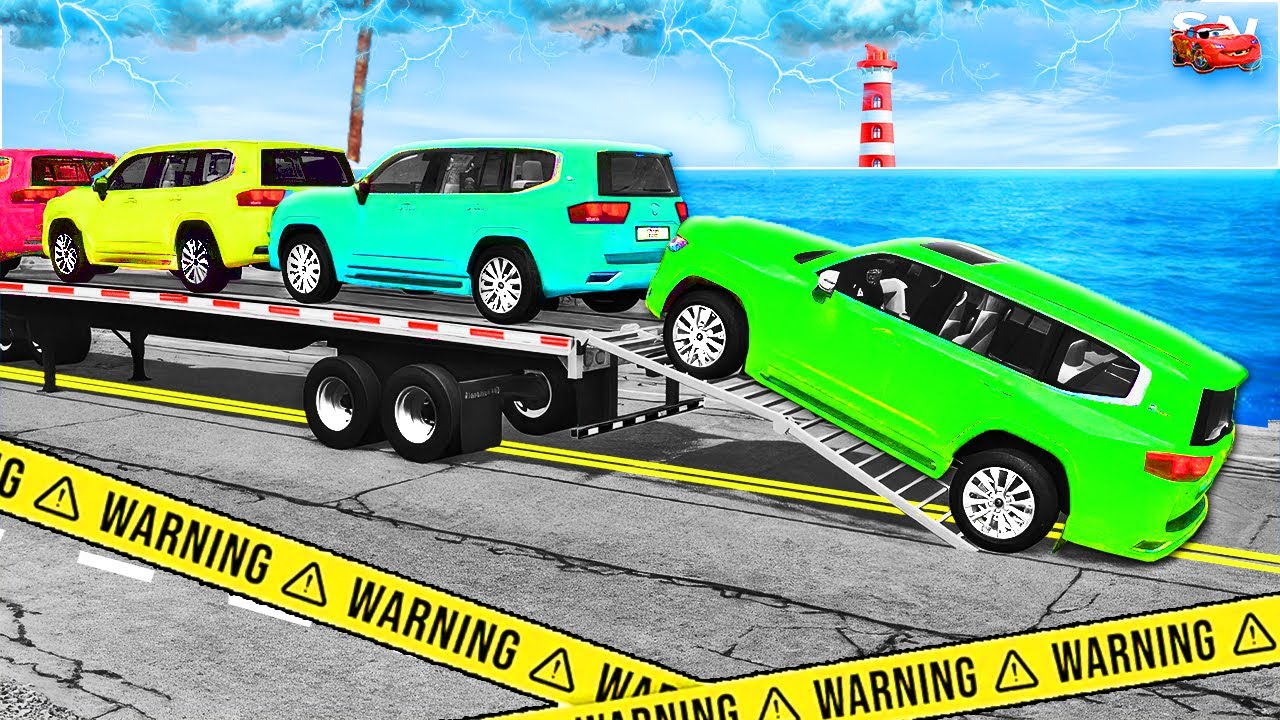 Impossible Speed Bumps vs Trucks – Funny, Weird & Scary Physics – BeamNG Drive #9 🏎️