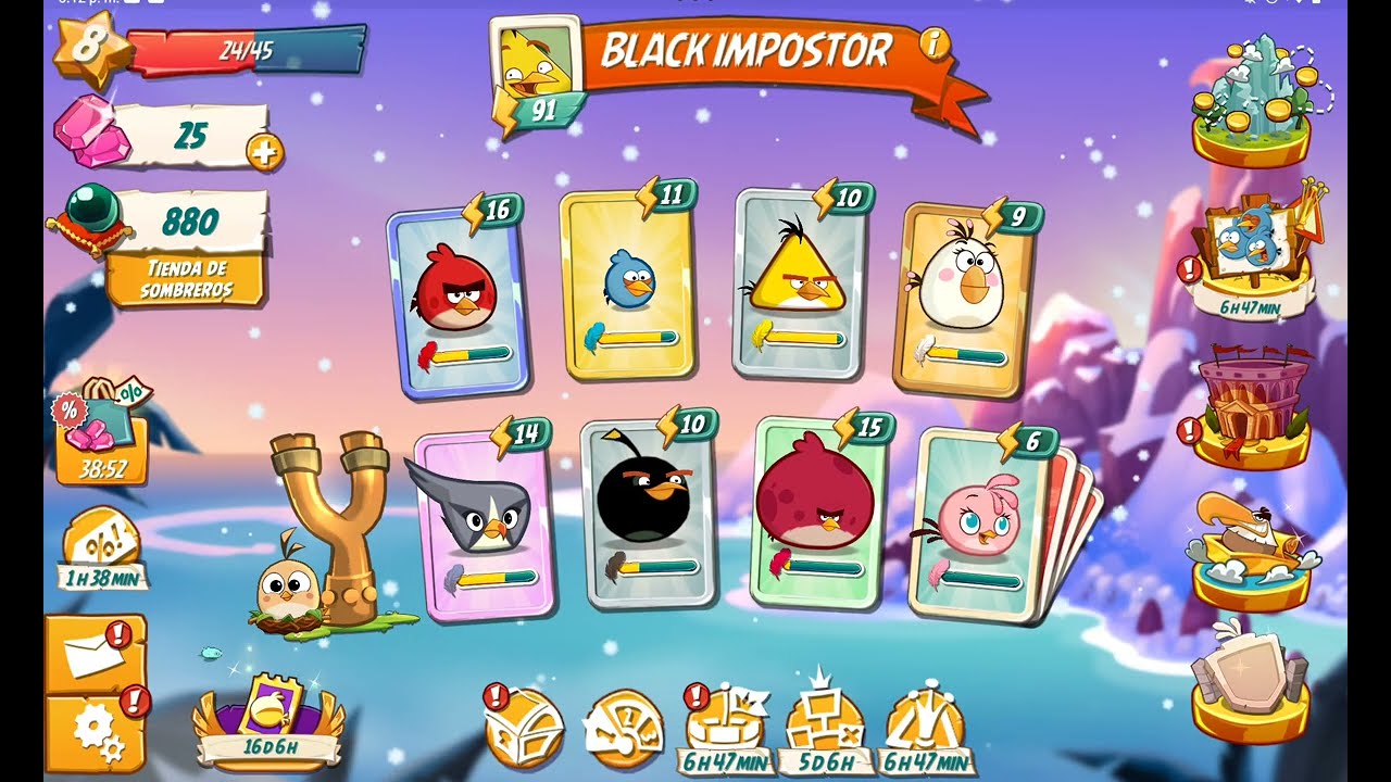 Mi colección de pájaros de angry birds 2 cuál pájaro es tu favorito escríbelo en los comentarios 