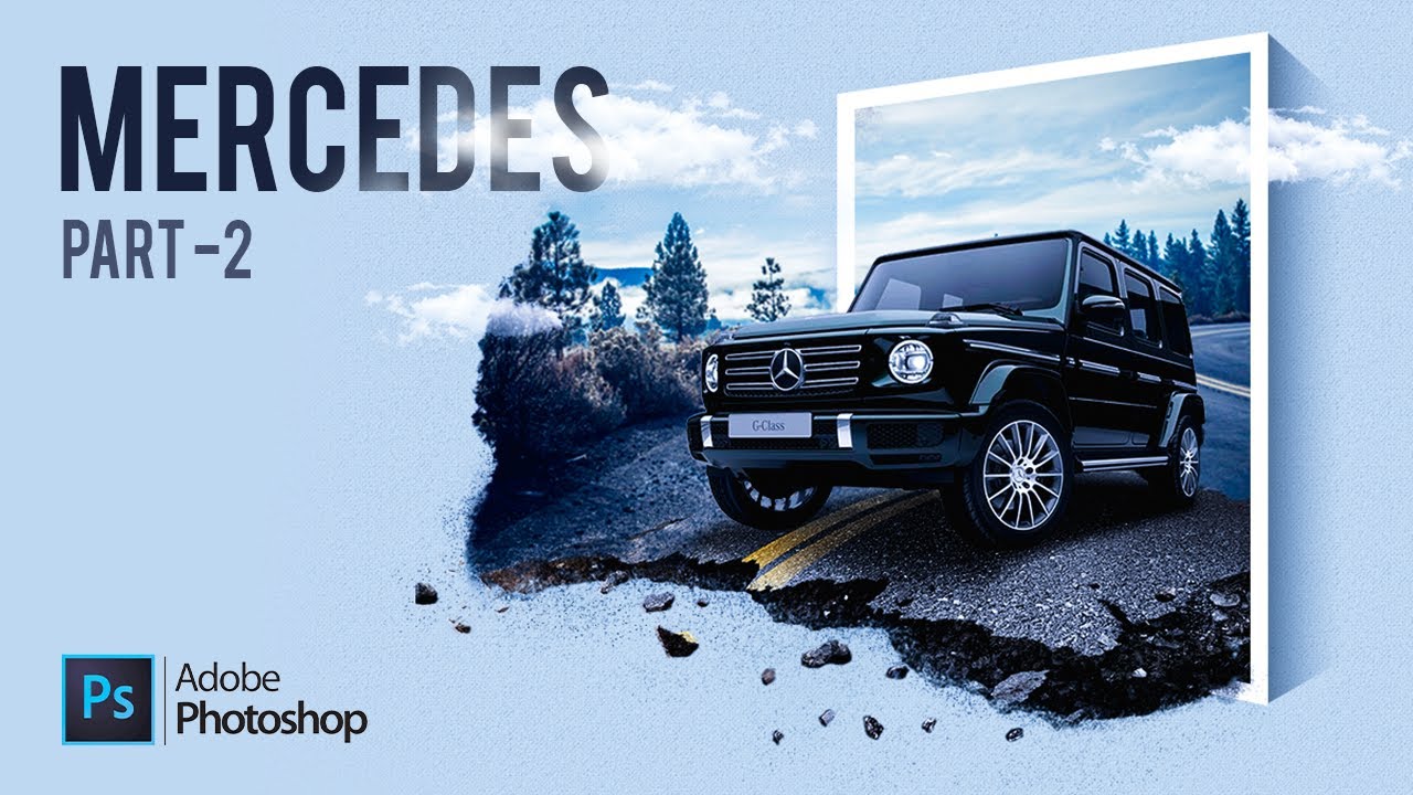 COMMERCIAL CAR POSTER/BANNER DESIGN IN PHOTOSHOP | JEEP | DESICROWD