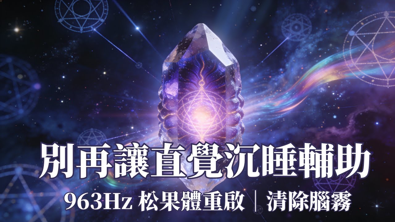 靜之體系《松果體激活》：963Hz 宇宙頻率｜啟動內在洞察力｜消除腦霧、提升靈感、深度睡眠 #松果體 #963hz  #冥想音樂 #靈魂覺醒 #直覺力 #靜之體系 #Peace168 #啟發