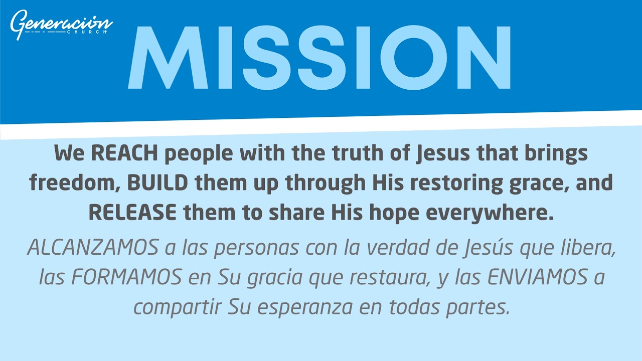 Vision, Mission, Values | Visión, Misión, Valores (Wk 2)