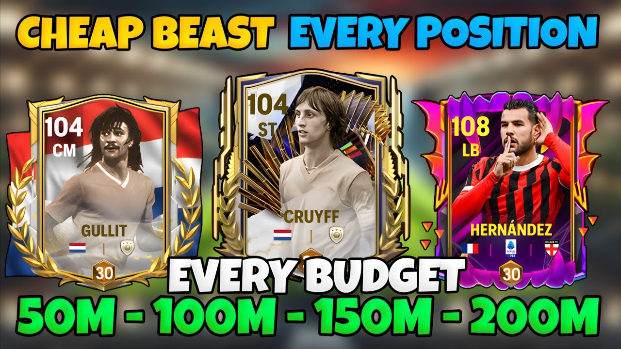 New Cheap Beast for Every budget and Position in Fc Mobile 