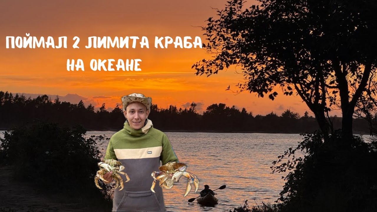 Ловлю крабов на берегу океана в Америке, поймал 2 лимита!