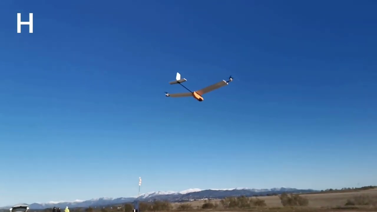 Bicopter VTOL airplane