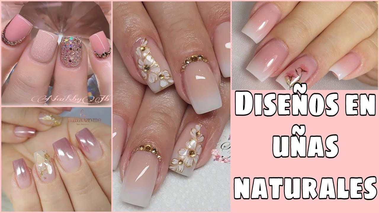 DISEÑOS EN UÑAS NATURAL | IDEAS DE DISEÑOS EN TUS UÑAS NATURALES