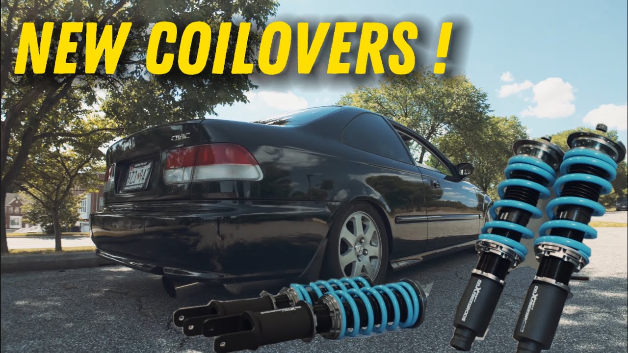 CIVIC EK GETS NEW MAXPEEDINGRODS  COILOVERS !