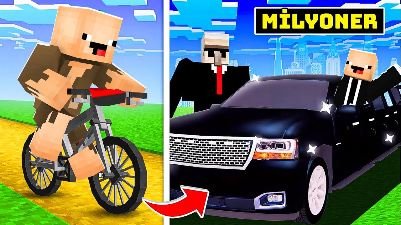 Minecraft'ta Fakirden Köylülerin BAŞKANINA! 🏙️ - Minecraft