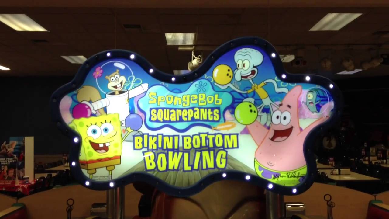 Sponge Bob Squarepants Bikini Bottom Bowling Video Game at Chuck E Cheese
