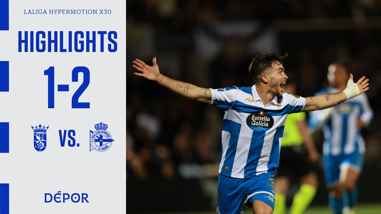 Resumen del AD Ceuta CF 1 - 2 RC Deportivo