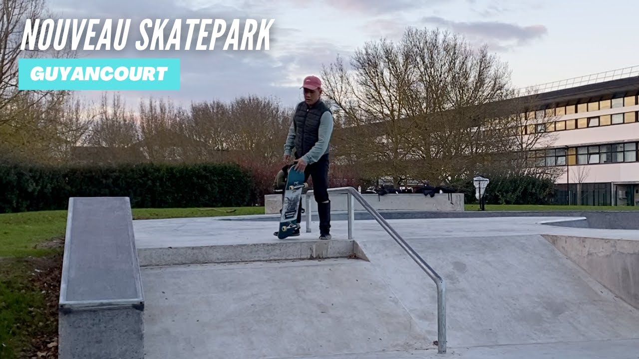 Découverte du nouveau skatepark de Guyancourt (il fait froid)
