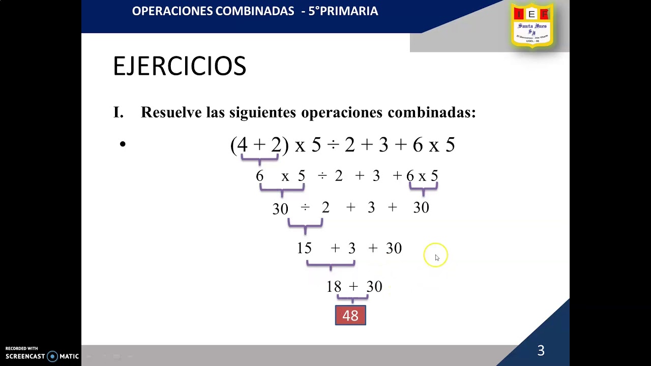 QUINTO GRADO OPERACIONES COMBINADAS