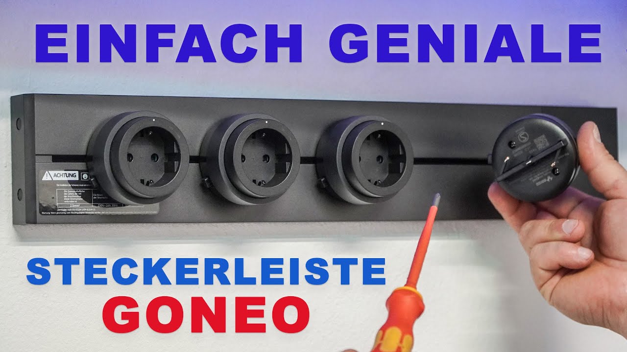 Steckdosenleiste einfach genial! Steckdosenleiste einzeln Schaltbar und freie konfigurierbar GONEO
