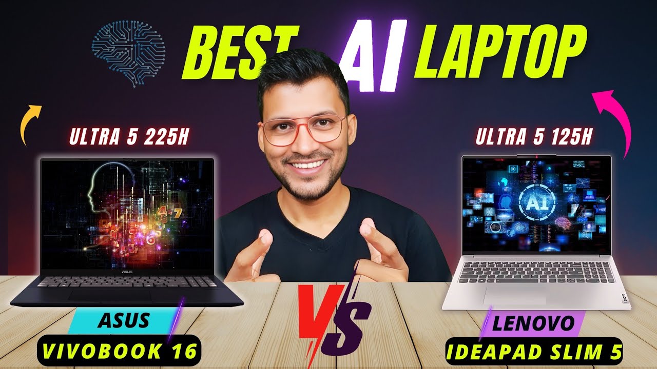 ASUS Vivobook 16 Vs Lenovo IdeaPad Slim 5🔥Ultra 5 225H Vs Ultra 5 125H🔥Best AI Laptop Under ₹70,000!