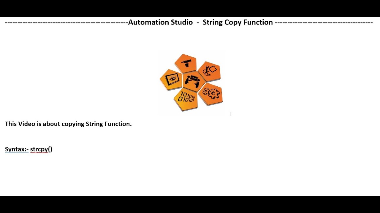 Automation studio B&R PLC programming PART 8 - String Copy Function