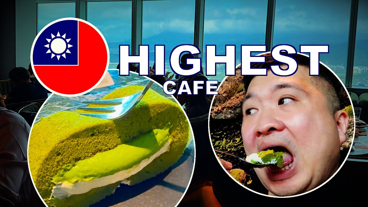 I ate a cake and enjoyed coffee at the highest cafe in Taipei | Simple Kaffa Sola 天空興波 | Taipei 101