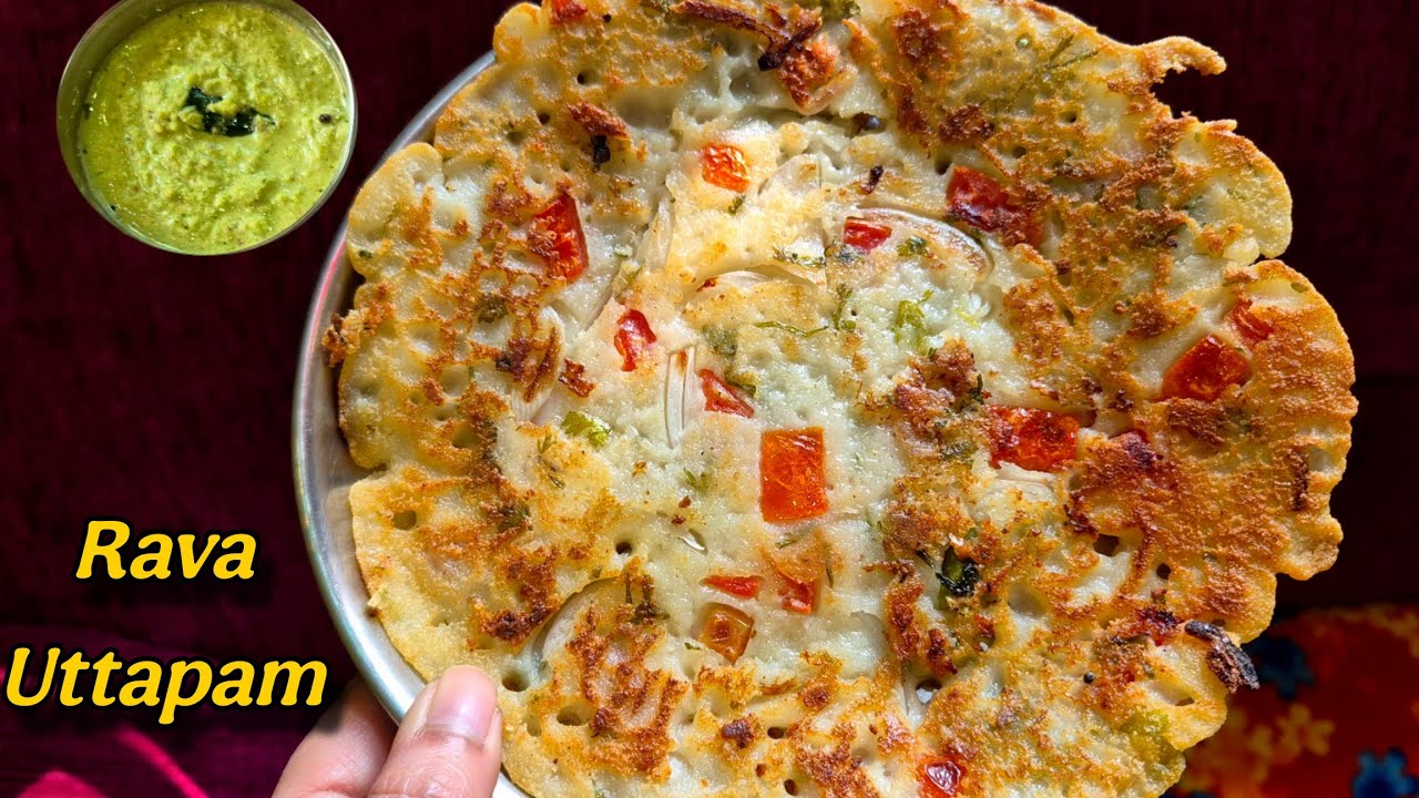 15 मिनट में तैयार Instant Rava Uttapam | No Fermentation Recipe | Uttapam 