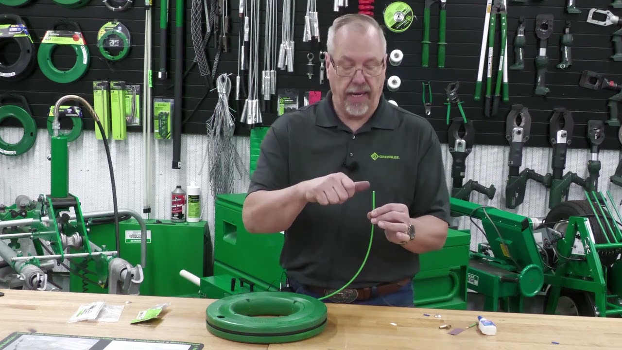 How to repair Greenlee fiberglass fish tape ends