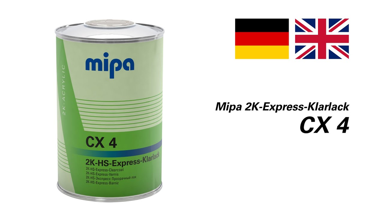 Mipa 2K-Express-Klarlack CX 4 ( deutsch / english )