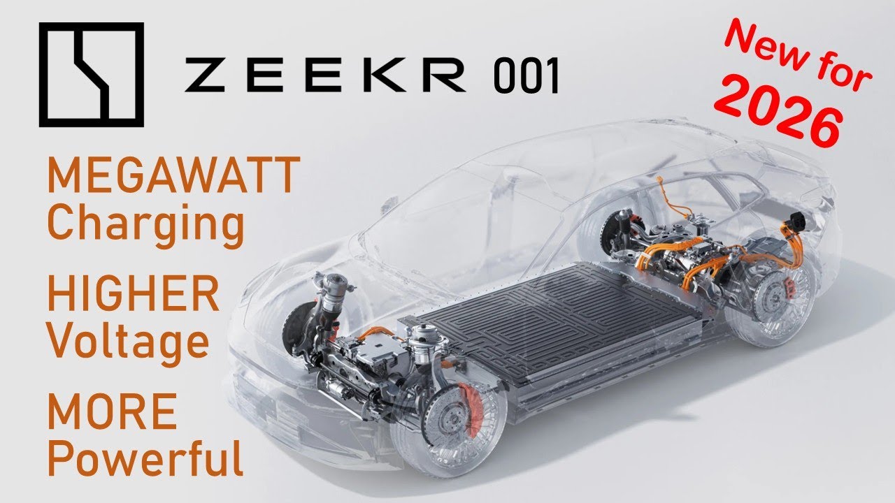 2026 ZEEKR 001 получает 900 Вольт, зарядку на 1,3 Мегаватта, 912 лошадиных сил и многое другое!