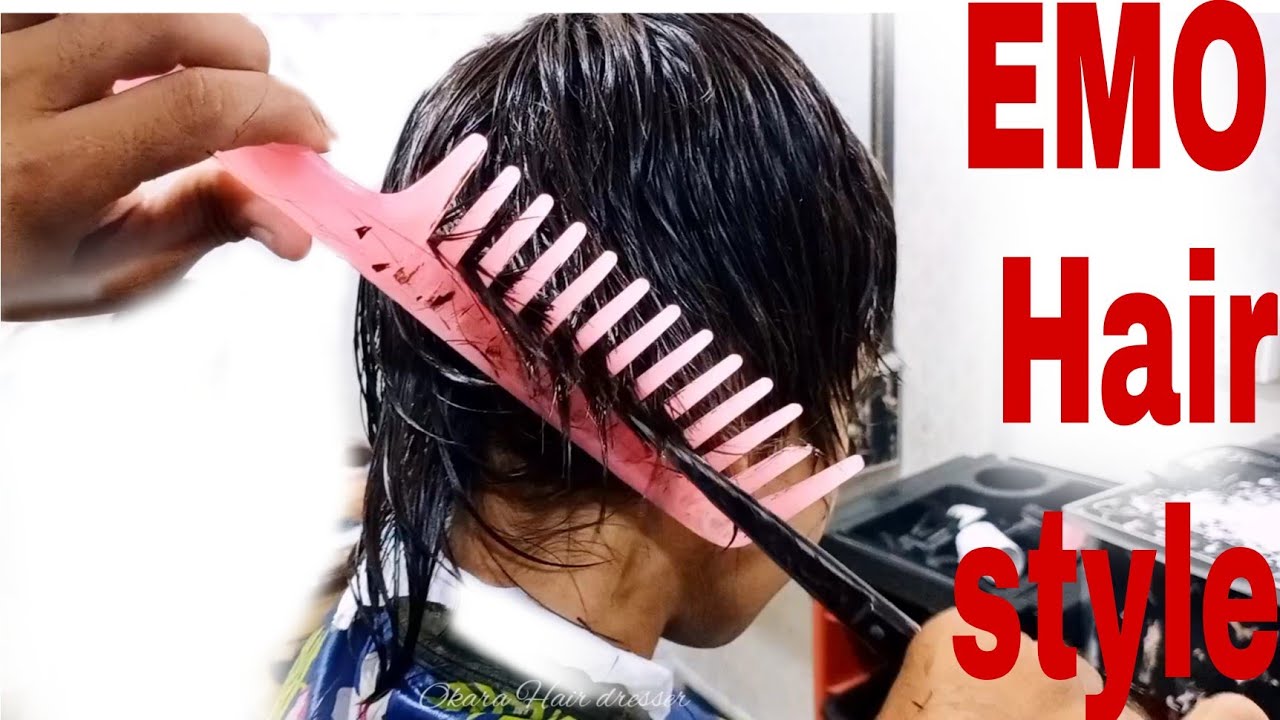 Emo Hair Cut for Boy Short Hair| Emo Hair-style for Boy |Barber TUTORIAL