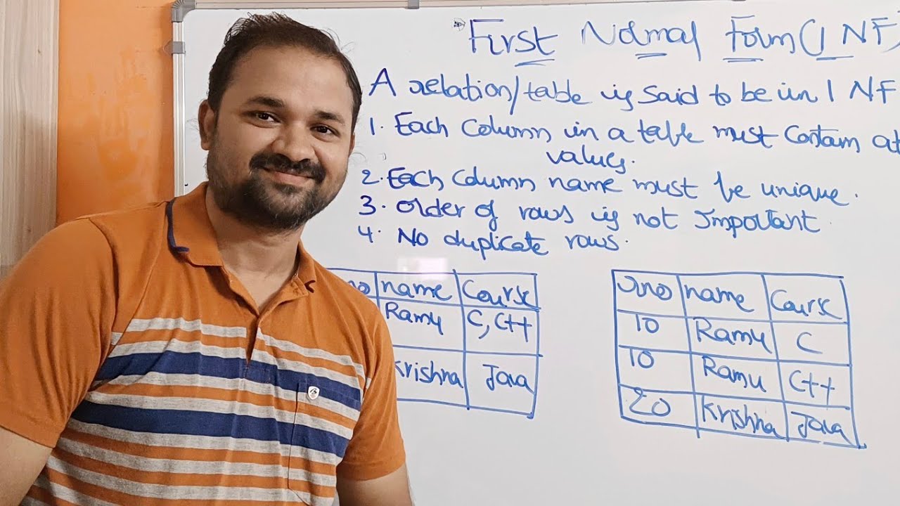 First Normal Form in DBMS || 1 NF in DBMS
