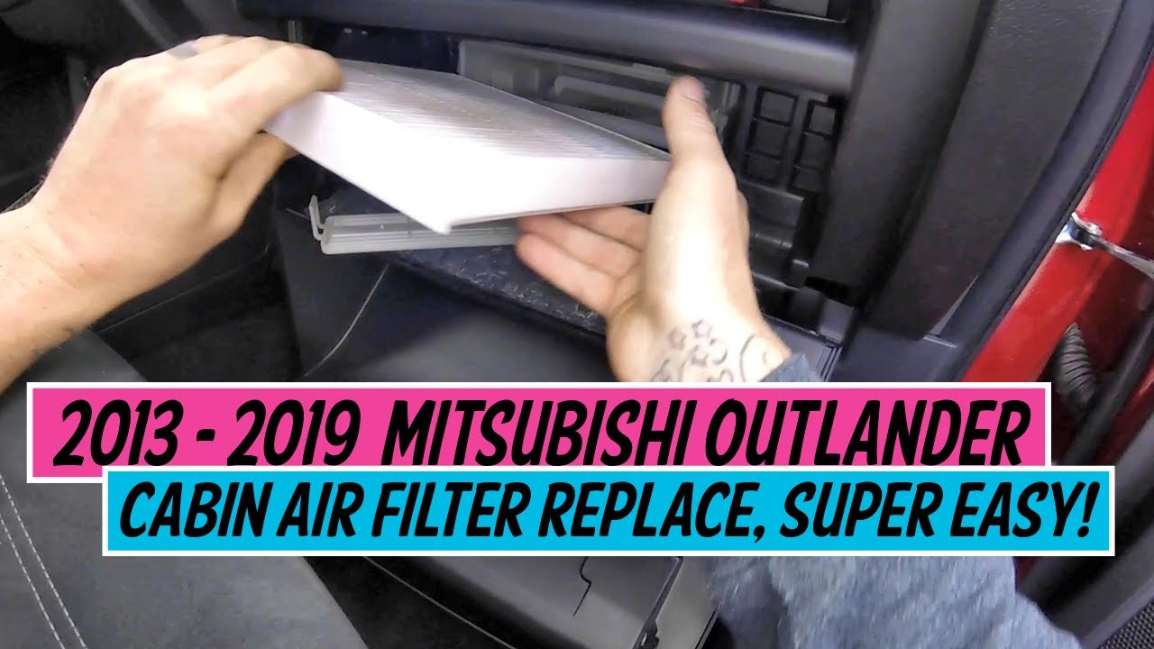 ⫷ Mitsubishi │ Outlander │ 2013 - 2019 │ Снятие и замена салонного фильтра ⫸