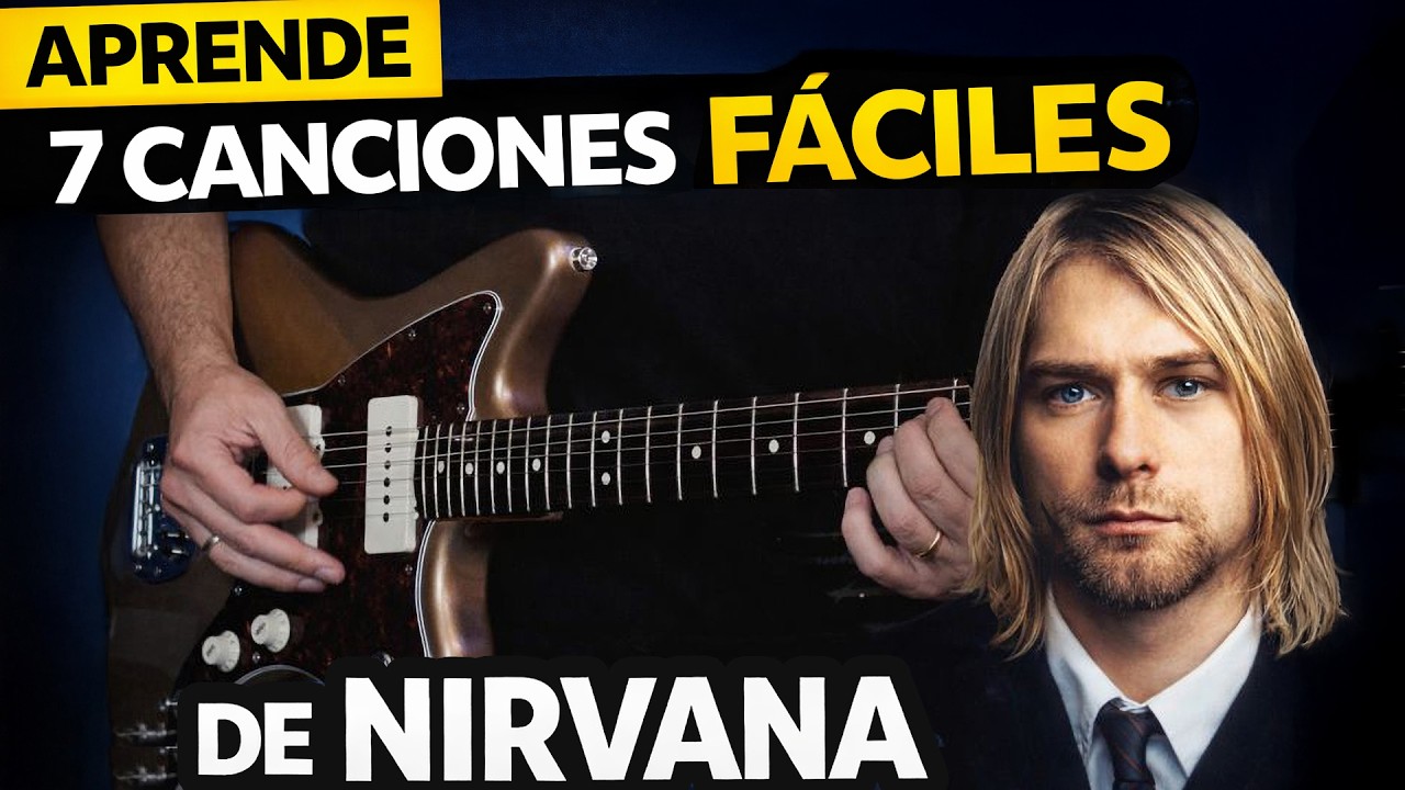 Aprende FÁCIL y RÁPIDO las 7 mejores canciones de NIRVANA en guitarra eléctrica 🎸