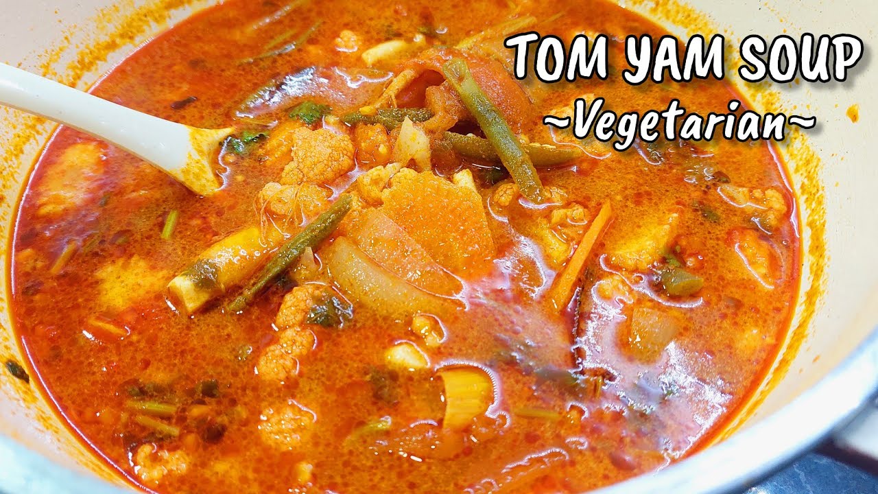 SUP TOM YAM VEGETARIAN, simple dan mudah tapi sangat sedap👌
