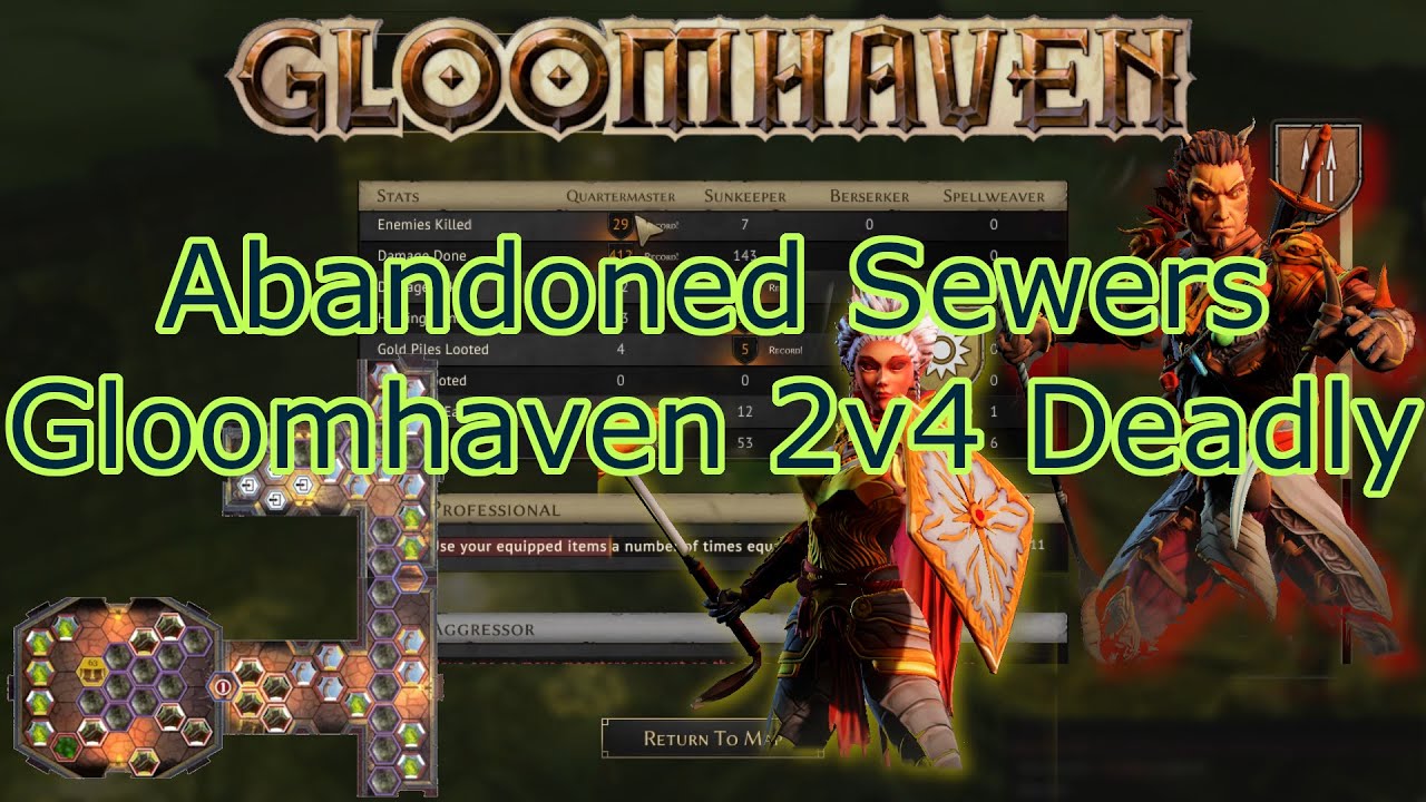 Gloomhaven FLOODED by SLIMES- 2v4 Deadly