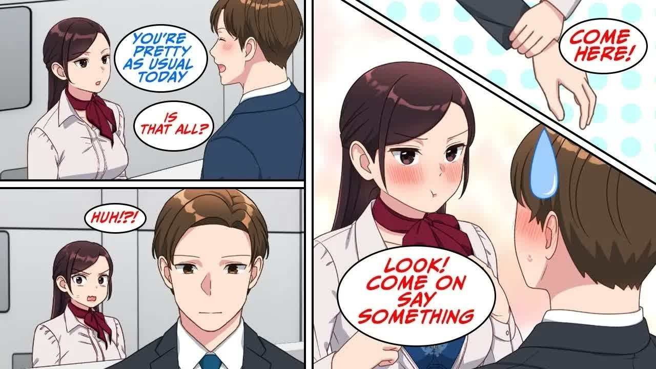 Manga dub I complimented the beautiful reception lady on her looks but then