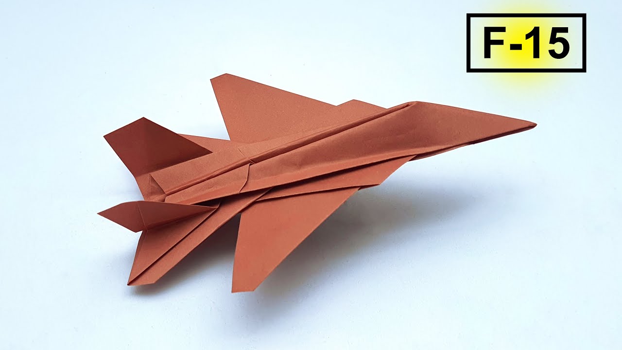 How To Make F-15 Fighter Jet Aircraft Model Form Paper | Paper Toy Jet Plane Making Tutorial