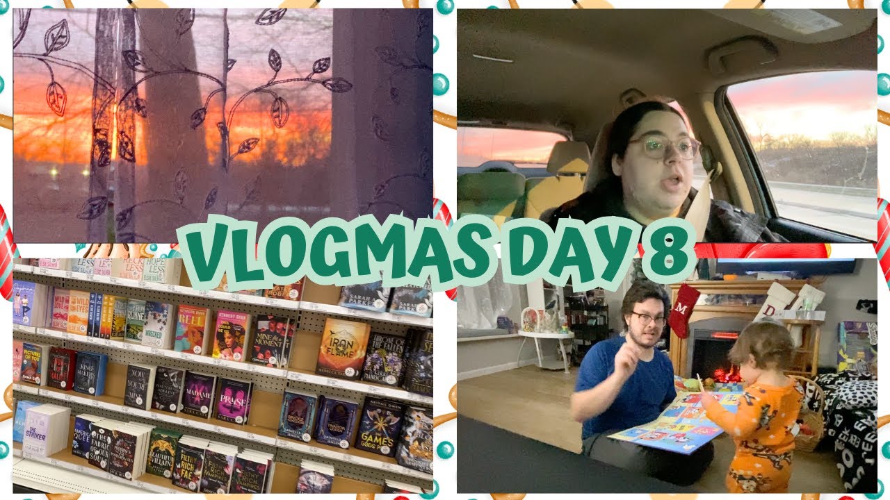 VLOGMAS DAY 8: come shopping with us, book reviews, advent calendar
