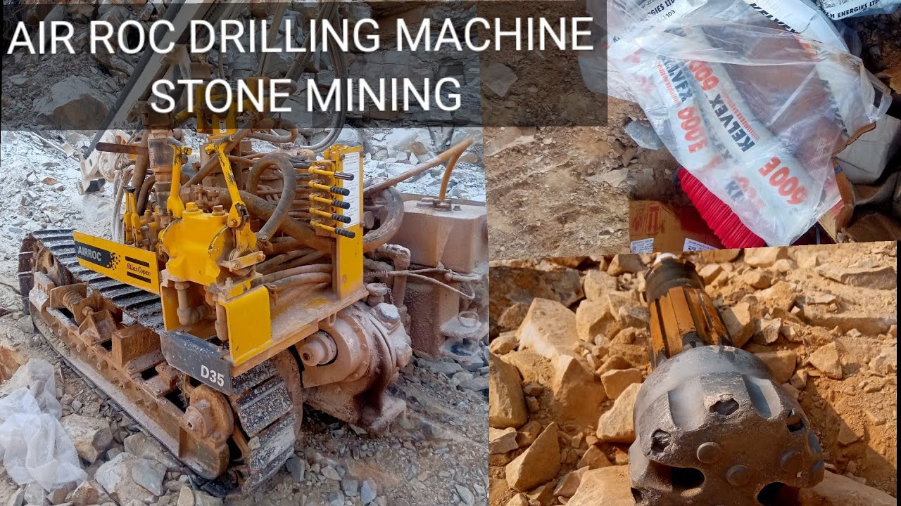 Roc Drilling Machine Atlas Copco/ Air compressors Stone Drill Machine/Roc Bits change #Ajlimbuindia
