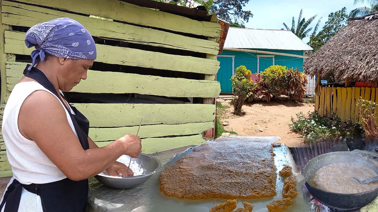 Dulce de coco Dominicano, Comida Dominicana del Campo