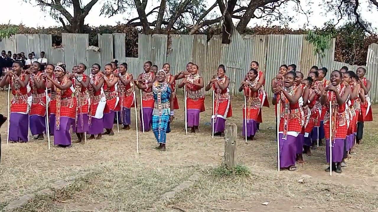 maasai girls folk song dance