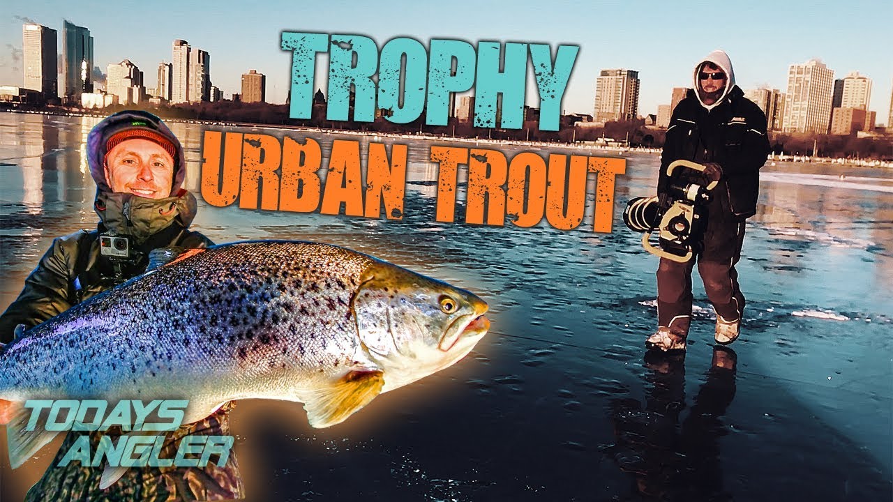 Ice Fishing TROPHY URBAN TROUT - Milwaukee, WI - Todays Angler