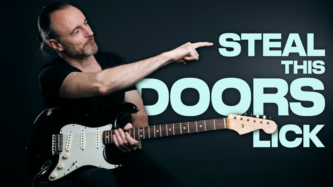 This RIDERS ON THE STORM Keyboard Lick on guitar