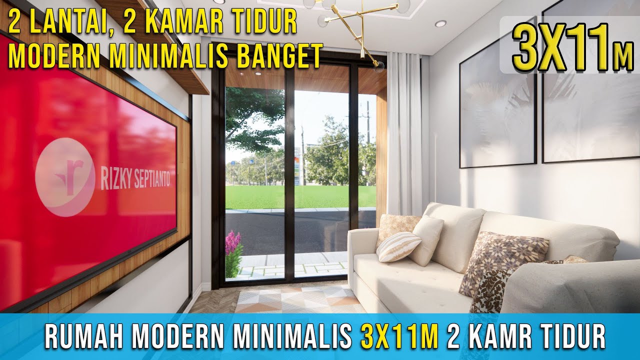 Rumah Minimalis Modern 3x11 Meter 2 Lantai