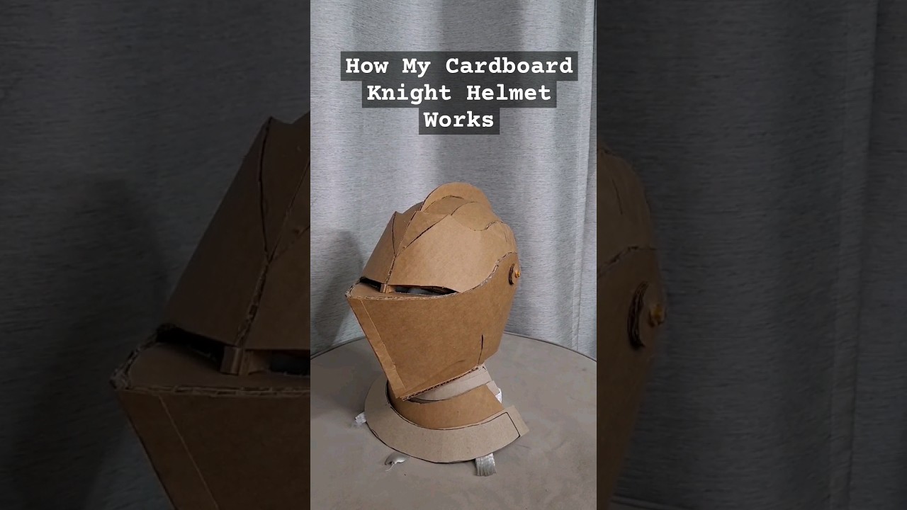 How My Cardboard Knight Helmet Works 